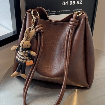 PU tote torba - unisex, unutarnji džep, meka konstrukcija, jesen 2024 izdanje