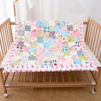 Μωρό πάπλωμα από βαμβάκι, patchwork, χειροποίητο, 100% βαμβάκι, βάρος 0.55–1.0 kg, για μωρά έως 1 έτος