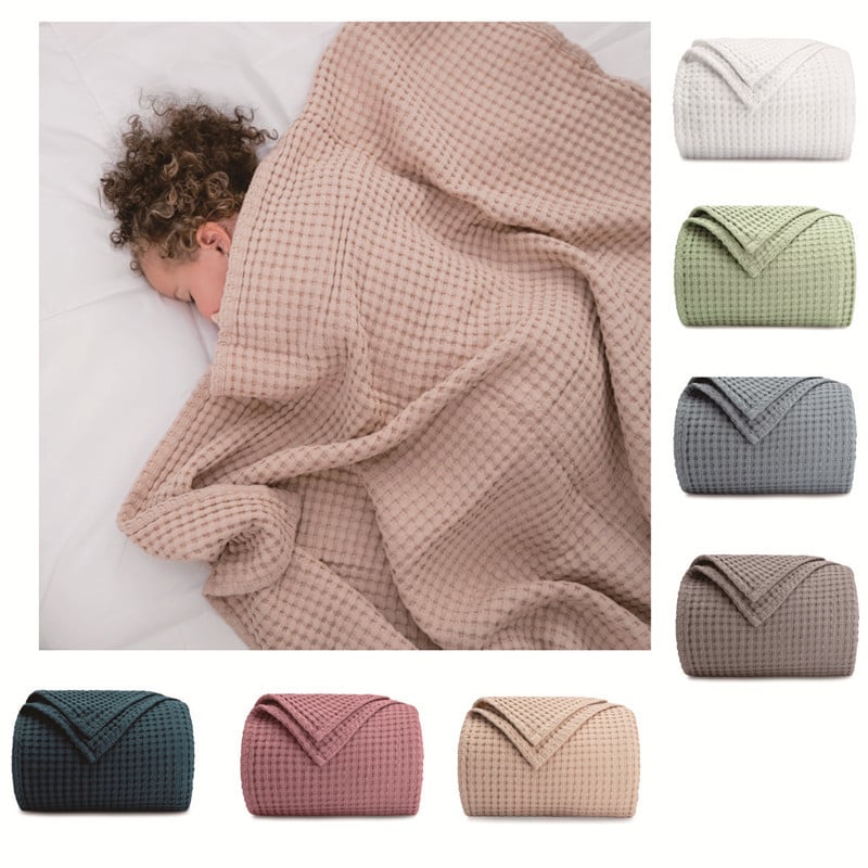 Baby Love YA8103 Βρεφική κουβέρτα από 100% βαμβάκι με πλέξη βάφλ και μοτίβο με ανανά, για όλες τις εποχές, σκανδιναβικό στυλ