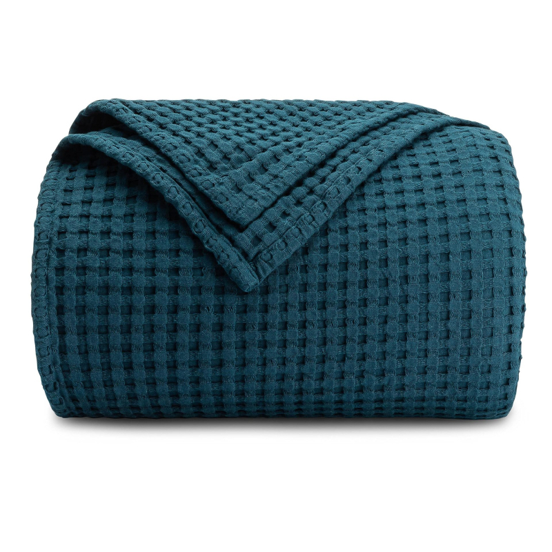 Baby Love YA8103 Βρεφική κουβέρτα από 100% βαμβάκι με πλέξη βάφλ και μοτίβο με ανανά, για όλες τις εποχές, σκανδιναβικό στυλ