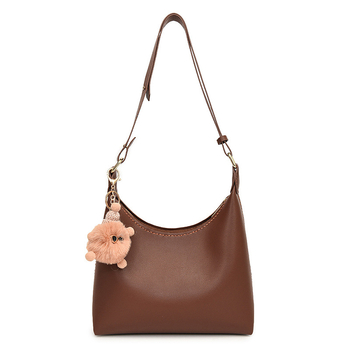 Crossbody torba od PU-a, dumpling-oblik, zatvaranje zipom, bez podstave, s jednom naramenicom