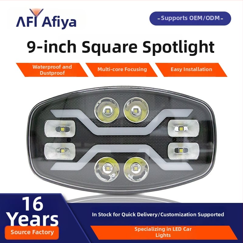 Kamion LED világítás, 8-LED típusú A, 32W/58W, 10–60V DC, 5050+2835 LED-ek, élettartam 50 000 h