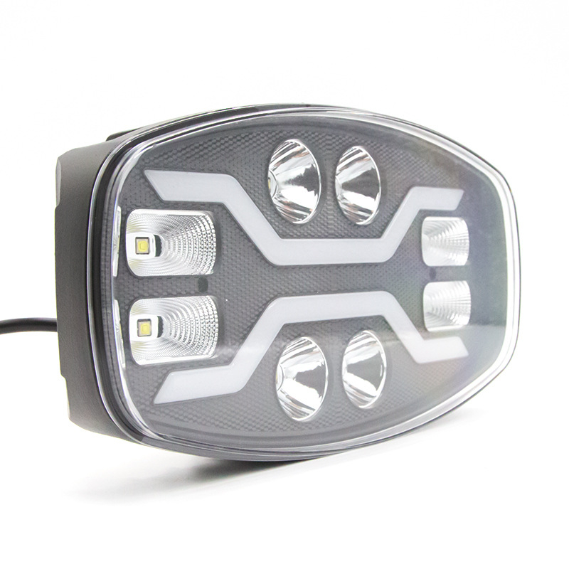 Kamion LED világítás, 8-LED típusú A, 32W/58W, 10–60V DC, 5050+2835 LED-ek, élettartam 50 000 h