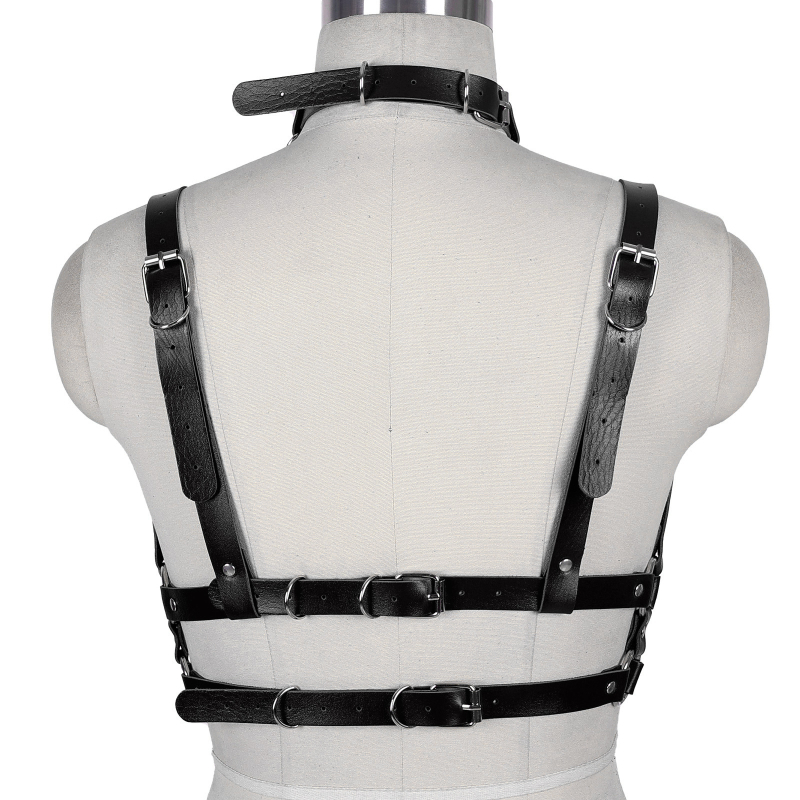 Сърцевидна яка и тяло верига с регулируем пояс — дамски модел, имитационна кожа, дължина 80–100 cm, двойна презрамка