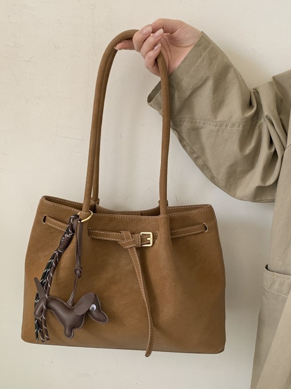 PU crossbody torba za jedno rame, gradski minimalističkog stila, velika kapaciteta, zima 2025 izdanje