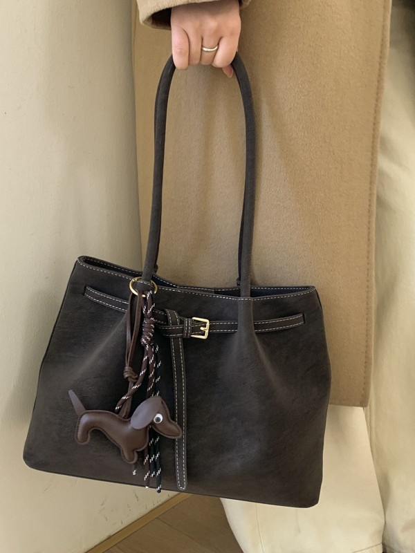 PU crossbody torba za jedno rame, gradski minimalističkog stila, velika kapaciteta, zima 2025 izdanje