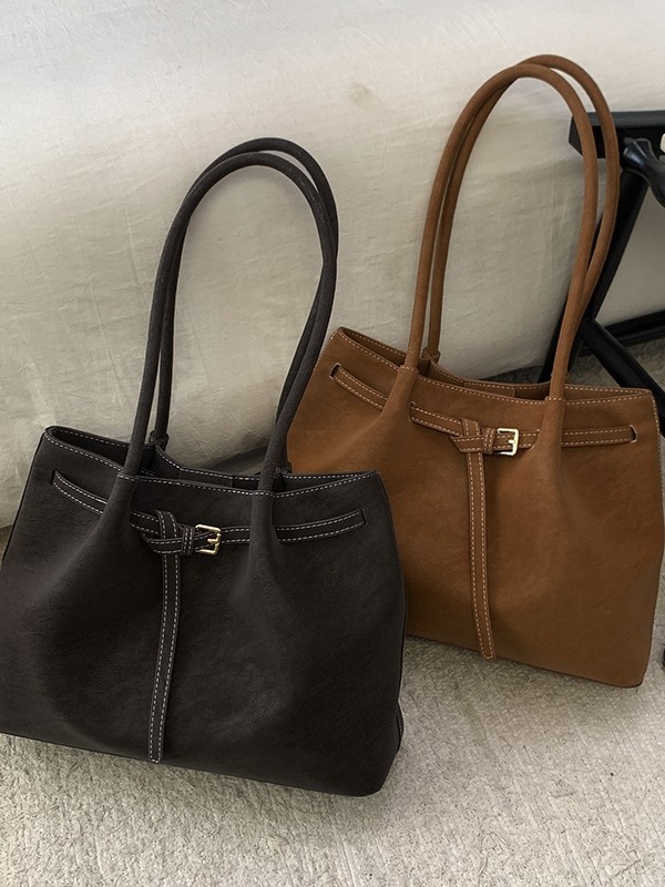 PU crossbody torba za jedno rame, gradski minimalističkog stila, velika kapaciteta, zima 2025 izdanje