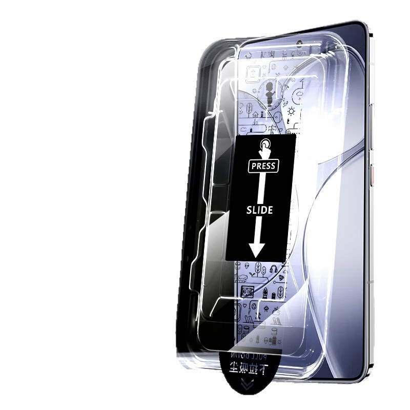 Stakleni zaštitnik prednjeg zaslona za iPhone 13 Pro, 14 Pro, 14 Pro Max – HD, Anti-Spy, Anti-Drop, Anti-Burst, Brza Ugradnja