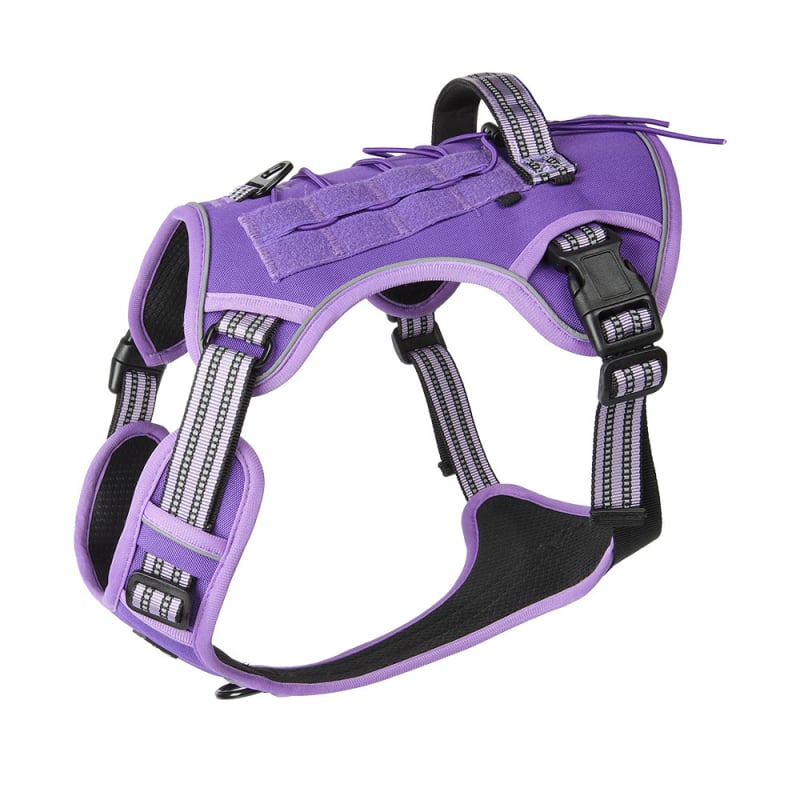 Weixun nylon гръден презрамник за кучета - тактически, издръжлив на износване, против ухапване, с каишка