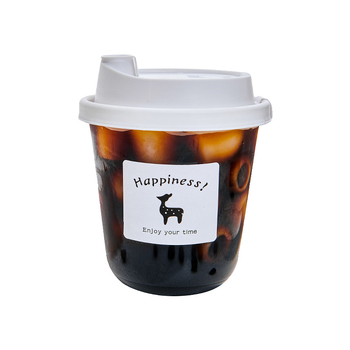 Ceașcă de cafea de unică folosință cu capac pentru băuturi reci, pentru magazine de ceai cu lapte, capacități 300–500 ml