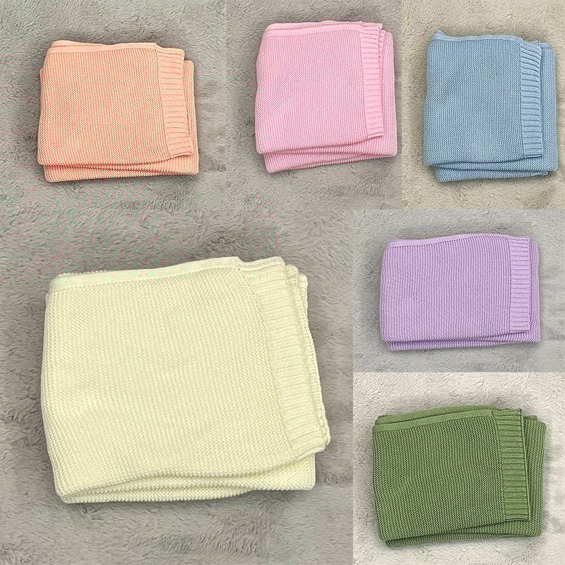 Βρεφικό κάλυμμα καροτσιού με κέντημα από 100% βαμβάκι, πλεκτό κουβέρτα για υπνάκο και καναπέ, 300–500 g, για όλες τις εποχές, για βρέφη 1–3 ετών