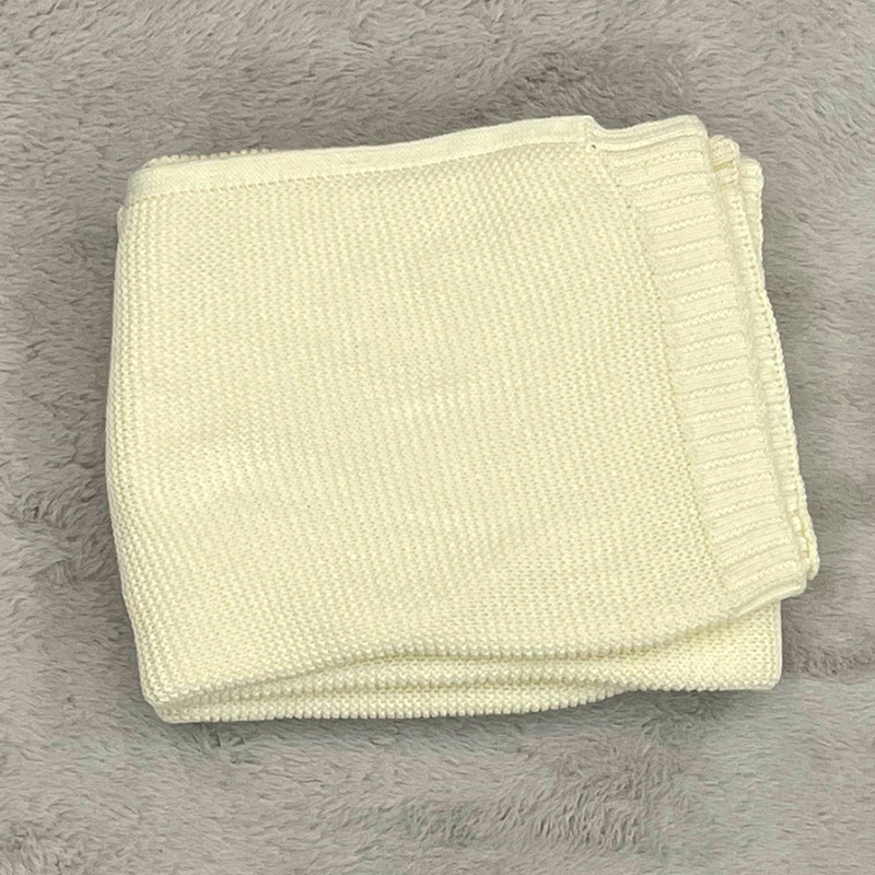 Βρεφικό κάλυμμα καροτσιού με κέντημα από 100% βαμβάκι, πλεκτό κουβέρτα για υπνάκο και καναπέ, 300–500 g, για όλες τις εποχές, για βρέφη 1–3 ετών