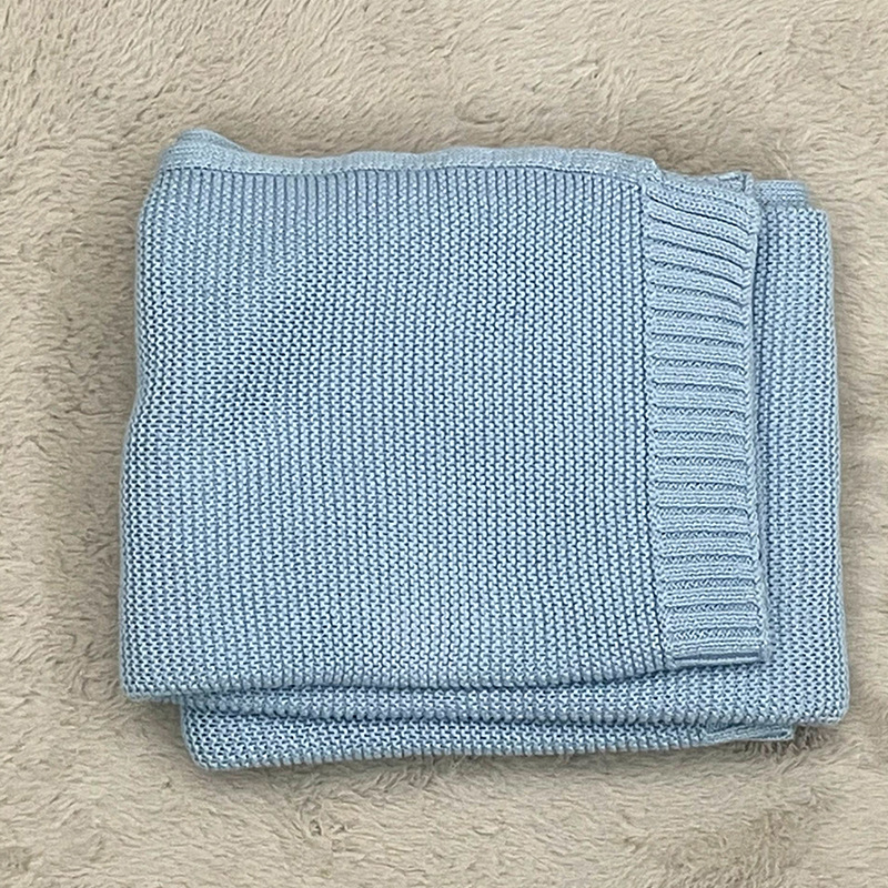 Βρεφικό κάλυμμα καροτσιού με κέντημα από 100% βαμβάκι, πλεκτό κουβέρτα για υπνάκο και καναπέ, 300–500 g, για όλες τις εποχές, για βρέφη 1–3 ετών