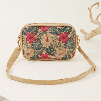 Crossbody torba od plute – svestran stil, zatvarač, podstava od poliestera, zima 2025