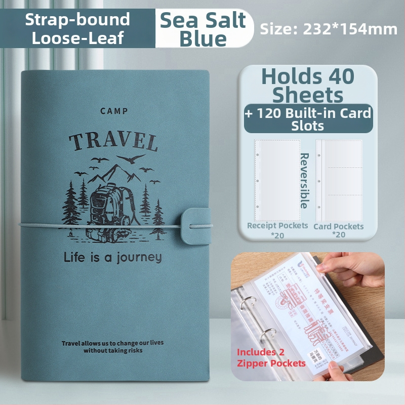 Bill Holder 1 - PU bőr, Többfunkciós befizetési bizonylat tartó, csipesz 232×154 mm, megfelelő papírméret 208×103 mm, testreszabás lehetséges