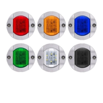 6-LED kružno bočno svjetlo za kamion, 12-24V, 5W, 0.2A, za kamione, prikolice i brodove