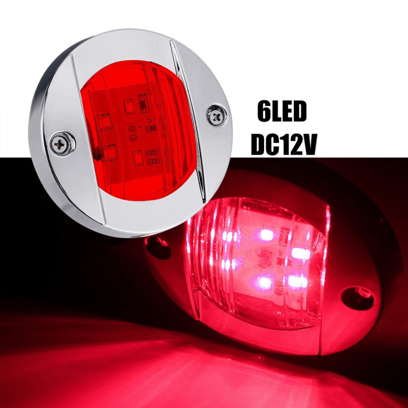 6-LED kružno bočno svjetlo za kamion, 12-24V, 5W, 0.2A, za kamione, prikolice i brodove