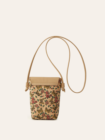 Torba za telefon od pluta — urbani minimalistički stil, uspravni kvadratni oblik, zatvarač, jedna naramenica, džep za dokumente, brend Zijinling, WR-1891