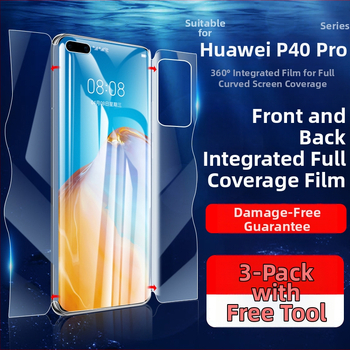 Huawei P40 Pro ochranný film na obrazovku – predný a zadný, hydrogel, matný okraj, proti otlačkom prstov