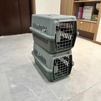 Cutie transport animale PP pentru pisici, câini și iepuri — transport portabil pentru animale, capacitate 1, greutate acceptată 5–7 kg, duritate medie