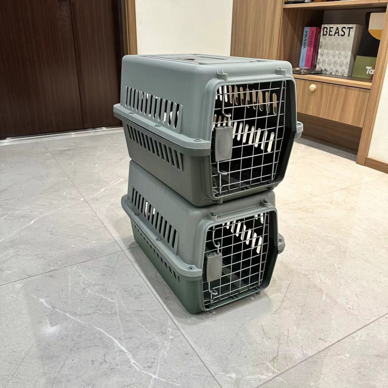 Cutie transport animale PP pentru pisici, câini și iepuri — transport portabil pentru animale, capacitate 1, greutate acceptată 5–7 kg, duritate medie