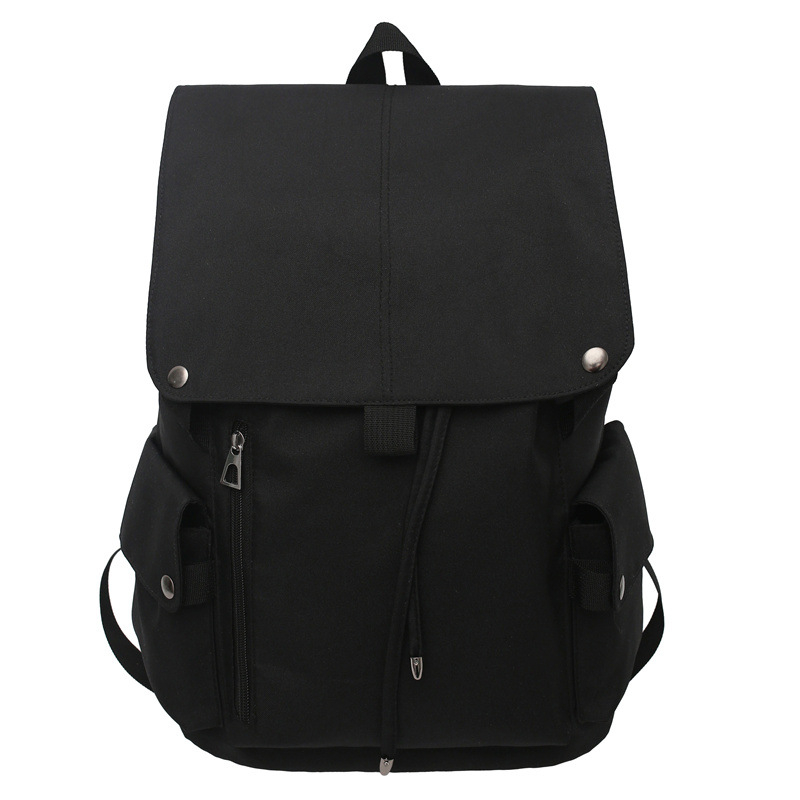 Unisex ranac za laptop od najlona s preklopnim poklopom, gradski minimalistički stil, vodootporan, kompatibilan s 15-inčnim laptopom