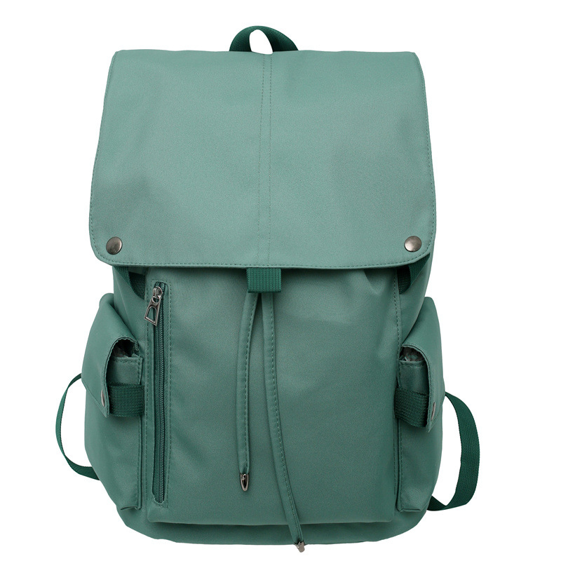 Unisex ranac za laptop od najlona s preklopnim poklopom, gradski minimalistički stil, vodootporan, kompatibilan s 15-inčnim laptopom