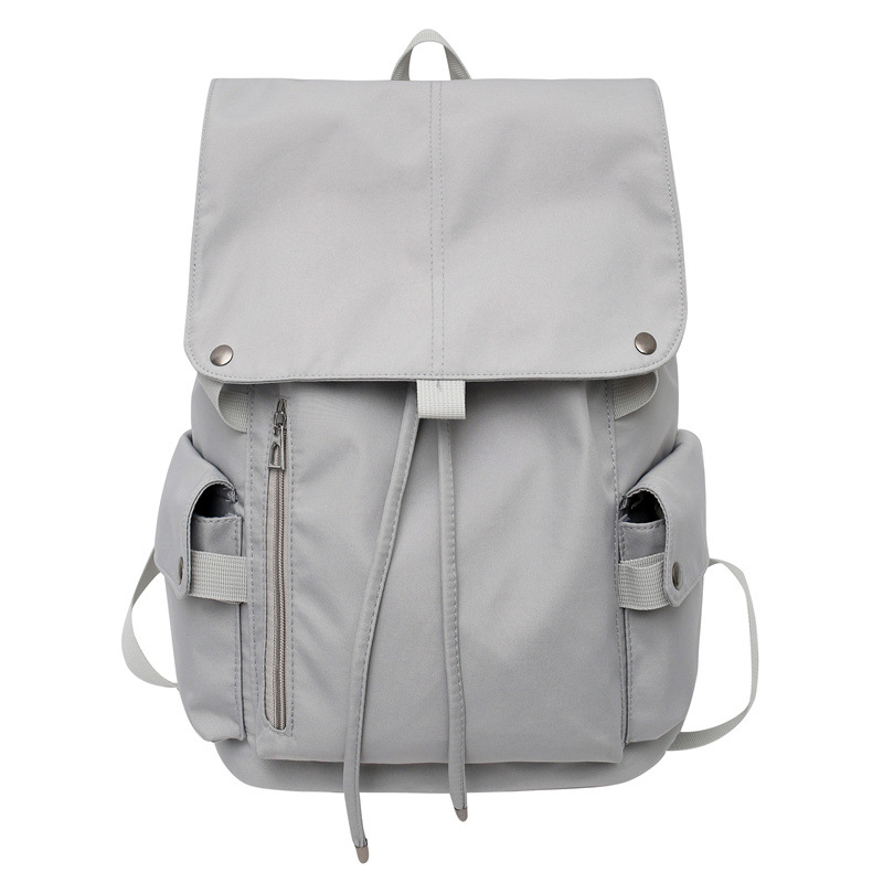 Unisex ranac za laptop od najlona s preklopnim poklopom, gradski minimalistički stil, vodootporan, kompatibilan s 15-inčnim laptopom