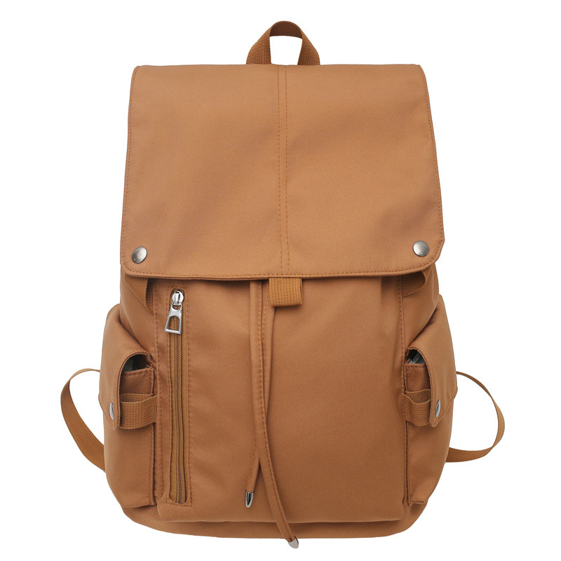 Unisex ranac za laptop od najlona s preklopnim poklopom, gradski minimalistički stil, vodootporan, kompatibilan s 15-inčnim laptopom