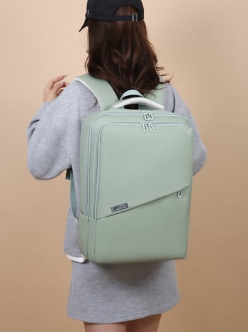 Унисекс раница за лаптоп за бизнес пътувания, съвместима с 16-инчов лаптоп, капацитет 36–55 л, разделение за сухи и мокри вещи, Oxford плат, извити презрамки