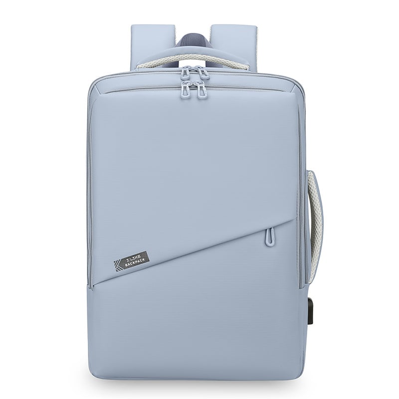 Унисекс раница за лаптоп за бизнес пътувания, съвместима с 16-инчов лаптоп, капацитет 36–55 л, разделение за сухи и мокри вещи, Oxford плат, извити презрамки