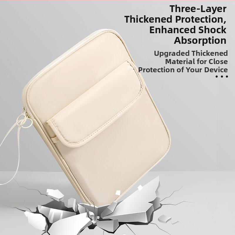 Tabletta táska vízálló, kopásálló és földrengésálló belsővel; poliészter külső anyag és poliészter bélés