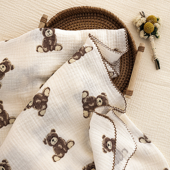 MOMUZ dječja dekica od 100% pamuka za sve sezone, s crtić printom, za djecu 1–3 godine