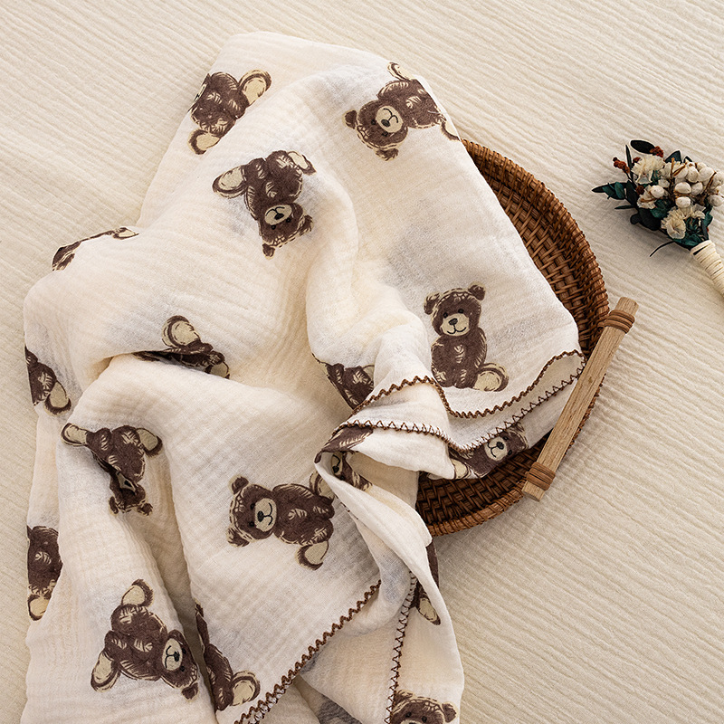 MOMUZ dječja dekica od 100% pamuka za sve sezone, s crtić printom, za djecu 1–3 godine