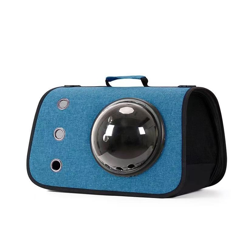 Sac de transport pentru animale de companie pentru pisici și câini, material in, capacitate mare, model monocrom, curea crossbody