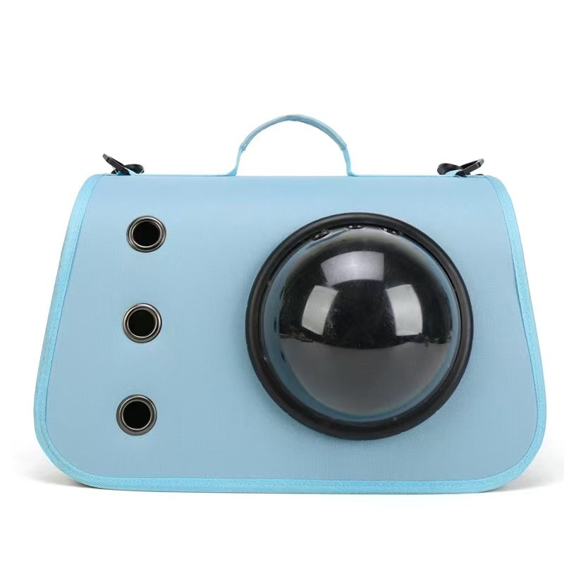 Sac de transport pentru animale de companie pentru pisici și câini, material in, capacitate mare, model monocrom, curea crossbody