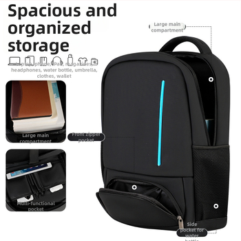 Unisex biznisový batoh na notebook, PU koža, nepremokavý, rozšíriteľný, objem 20–35 L, vhodný pre 16-palcový notebook