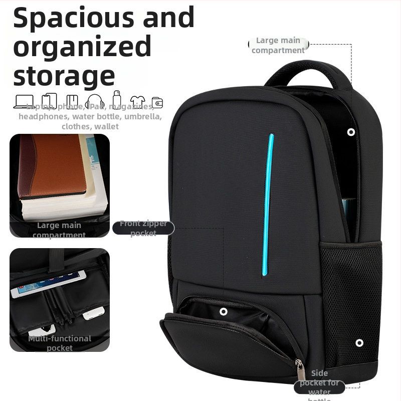 Unisex biznisový batoh na notebook, PU koža, nepremokavý, rozšíriteľný, objem 20–35 L, vhodný pre 16-palcový notebook