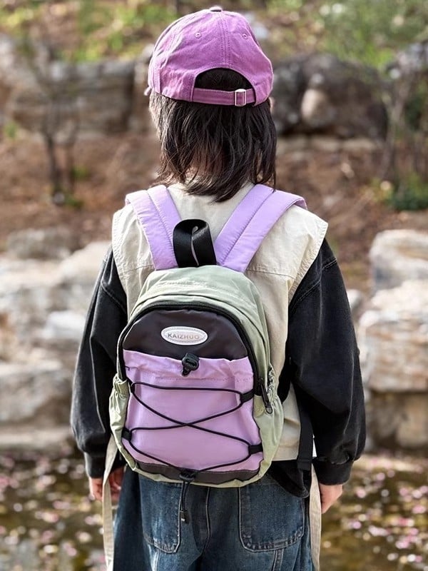 Dječji ruksak - lagan, prozračan, otporan na habanje, smanjuje teret; Oxford platno; zakrivljene naramenice; za predškolsku dob