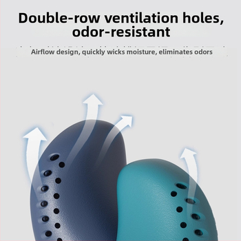 Хирургически пантофи за операционна зала, EVA горна част и подметка, нехлъзгащи се медицински обувки, затворени пръсти, закопчаване тип Kick