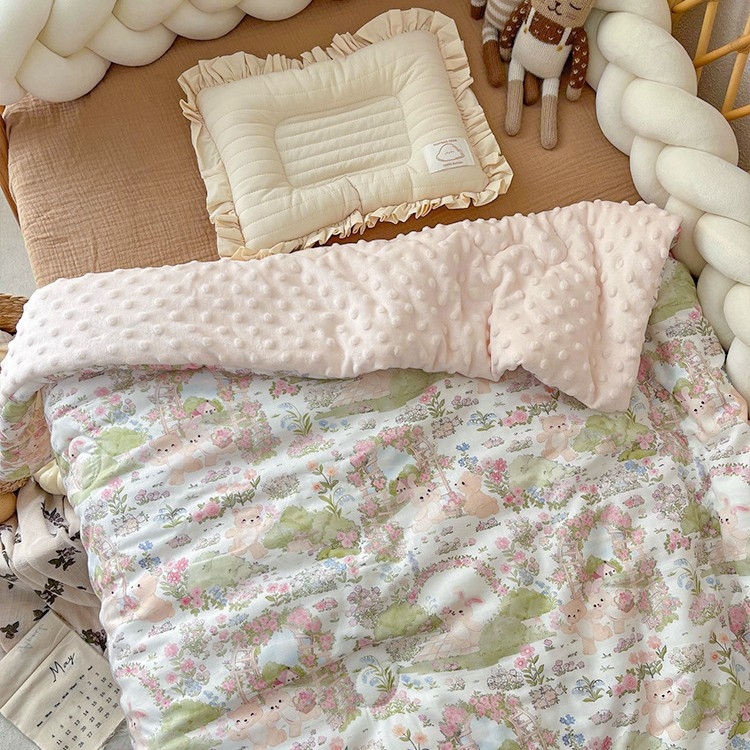 Baba quilt poliészter töltettel, 100% pamut anyagból, legfeljebb 1,5 kg, 3 év alattiaknak, koreai stílus