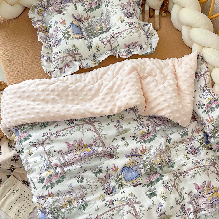 Baba quilt poliészter töltettel, 100% pamut anyagból, legfeljebb 1,5 kg, 3 év alattiaknak, koreai stílus