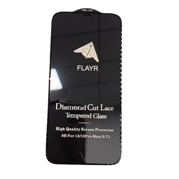 Prednje staklo zaštitno s Diamond Lace rubom za Apple iPhone – HD, cijeli zaslon, otpornost na padove