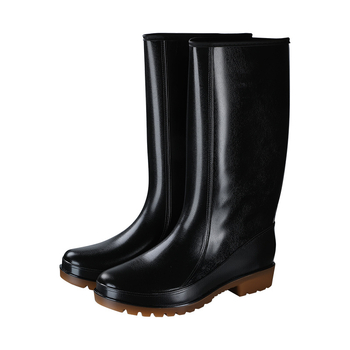 JSM Botosei de ploaie unisex pentru șantier, impermeabili, anti-derapare, cu înălțime înaltă a tubului, talpă din plastic, căptușeală textilă