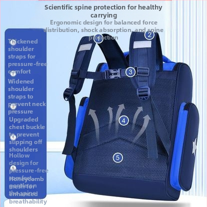 Rucsac școlar pentru băieți, din material Oxford, respirabil, reduce sarcina, stil campus tineret, imprimeu desen animat, bretele de umăr curbate