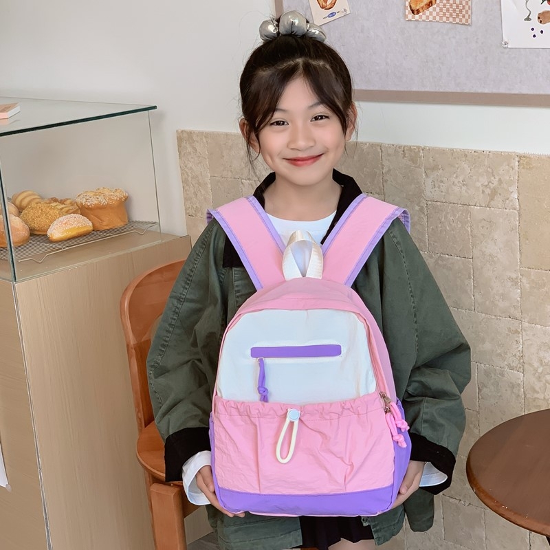 Ghiozdan pentru grădiniță, ultraușor din nailon, bretele de umăr curbate, unisex, utilizare zilnică