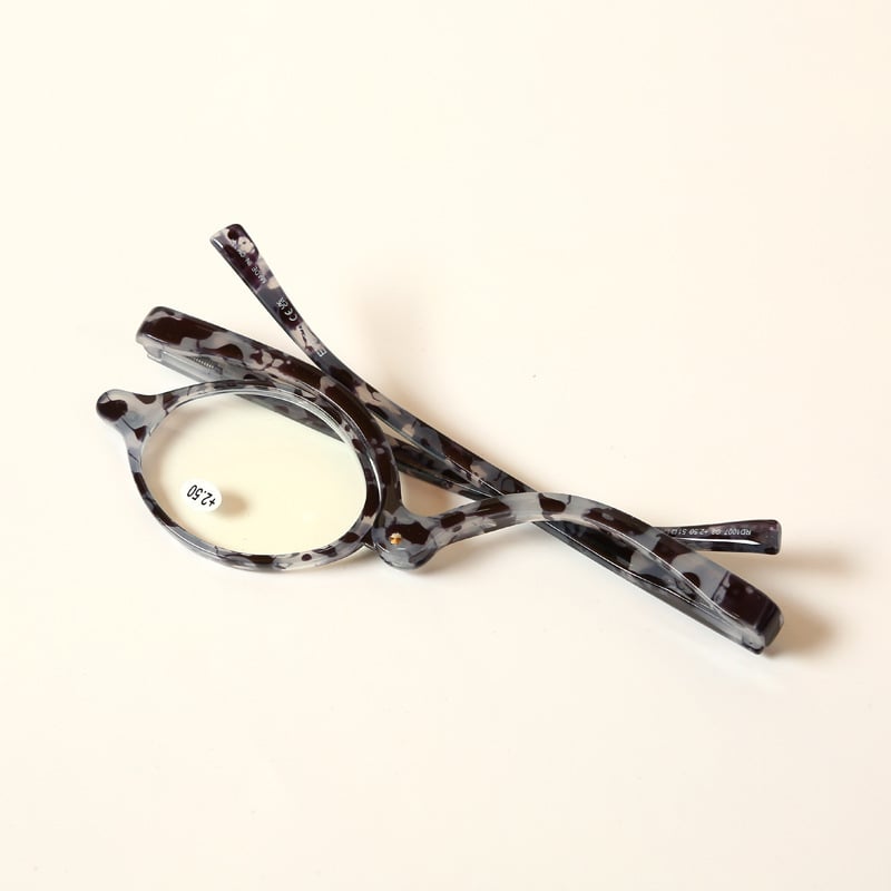 Γυαλιά ανάγνωσης, PC φακοί, μισό-πλαίσιο, πλαστικός σκελετός, λογοτεχνικό ρετρό στυλ