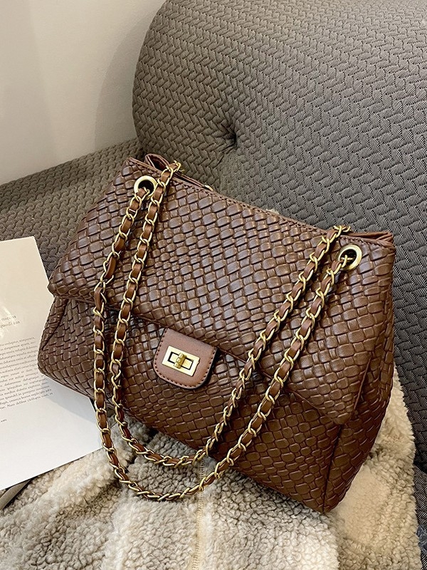 Τσάντα κάτω από τον αγκώνα με καπάκι, PU υλικό, αστικός μινιμαλισμός, οριζόνιο τετράγωνο σχήμα, κλείσιμο με καπάκι, εσωτερική τσέπη με φερμουάρ και τσέπη για κινητό, πολυεστερική επένδυση, ένα λουρί, φθινόπωρο 2025