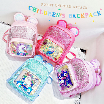 Ruksak s jednorogom za djevojčice, šljokice, otporan na habanje, sladak dječji ruksak za vrtić