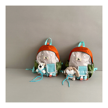 Unisex ranac od platna s zrnatim jastučnim naramenicama, moderan stil, pamuk unutrašnja podstava, uzorak: slova